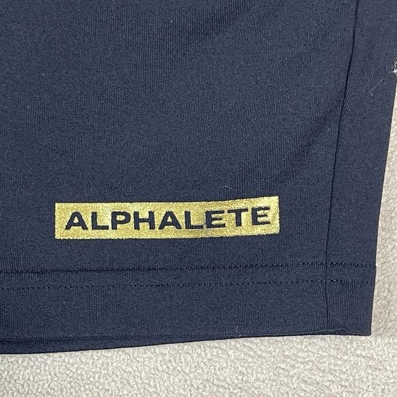 Alphalete Shorts Mens Medium Black Athletic Sweat Logo Workout Gym Adult - Picture 2 of 13